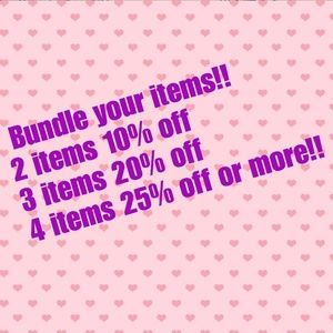 Bundle up any and all items u 💜 to save!!